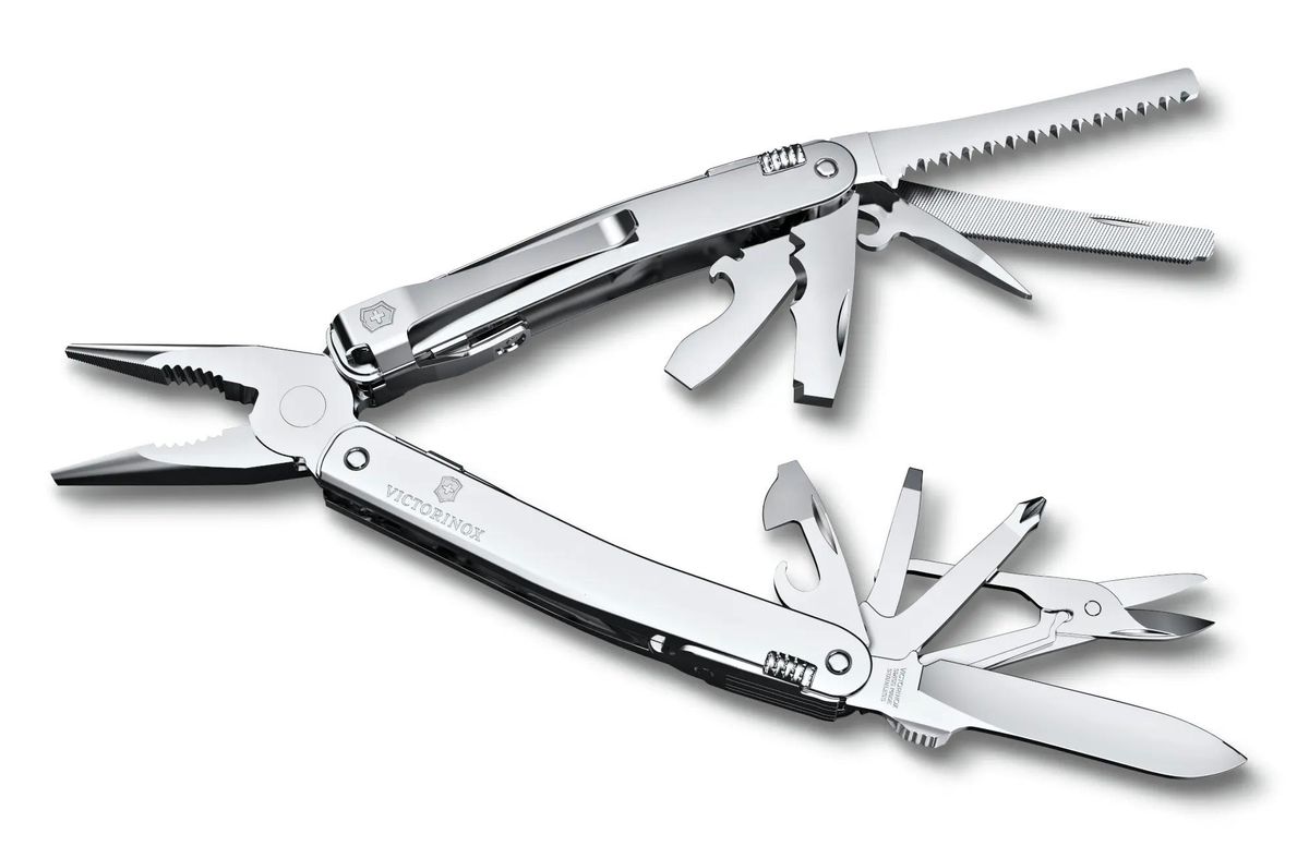 Мультитул Victorinox SwissTool Spirit MX Clip, 24 функций,  серебристый [3.0224.mkb1]